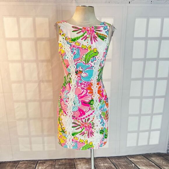 Lilly Pulitzer for target nosey posey colorful floral embroidered shift dress - Picture 3 of 13